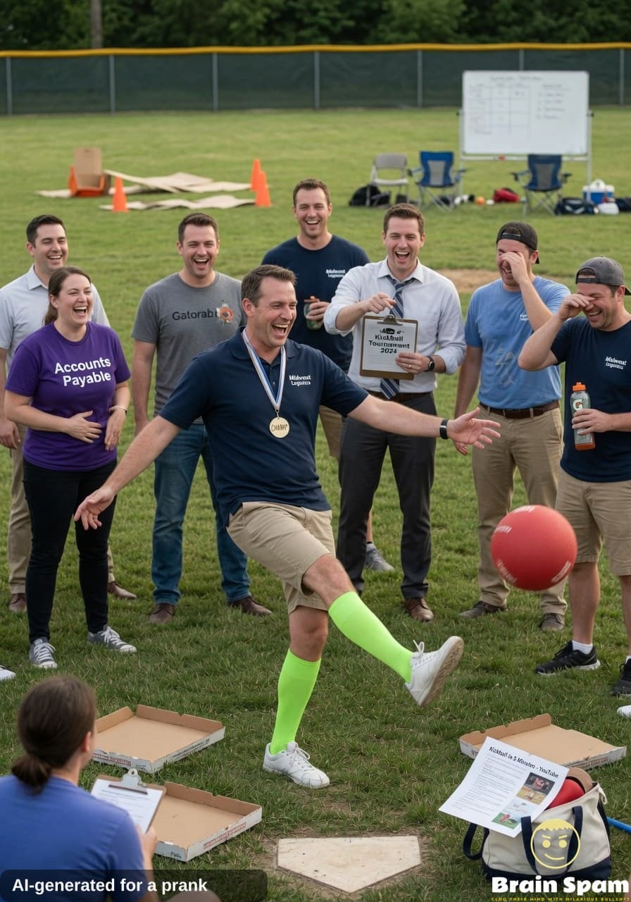 BREAKING: SAMMY LIDDELL SHOCKS EVERYONE BY DOMINATING COMPANY KICKBALL TOURNAMENT AFTER ONE SINGLE INSTRUCTIONAL VIDEO YOU WON'T BELIEVE