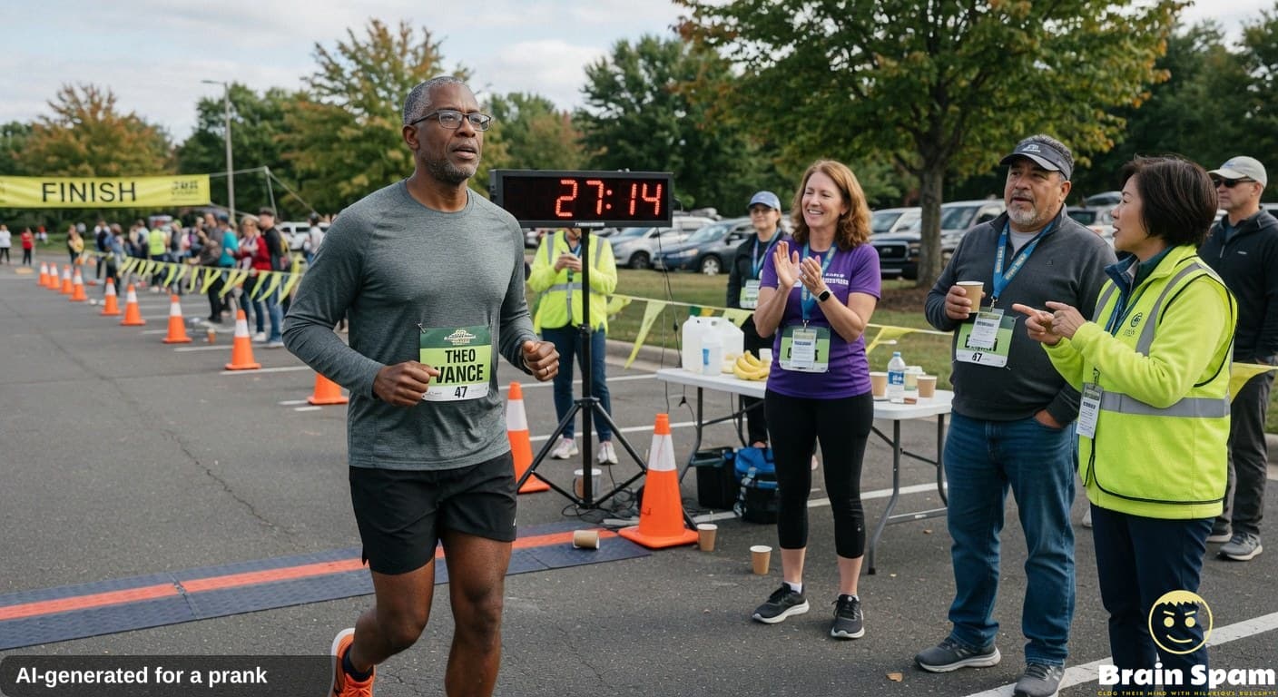 BREAKING: THEO VANCE SETS SHOCKING 5K PERSONAL RECORD BY BRISKLY WALKING AND FLAT OUT REFUSING TO ACKNOWLEDGE THE CLOCK